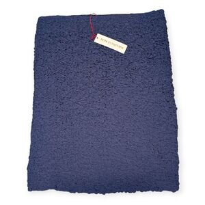 NWT Flrances Valentine Women's Bonnie Popcorn Navy Pencil Skirt 8